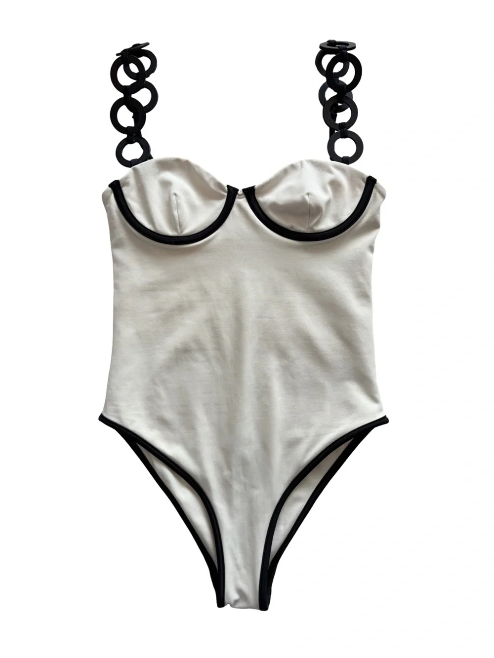 Saudade De Você White Night One Piece Swimsuit Size S - Picture 5 of 9